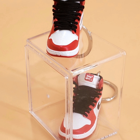 Air Jordan (Pair) 2 Keychain Mini 3D Super Realistic, in a hard Plastic Box (C25 - Picture 2 of 15